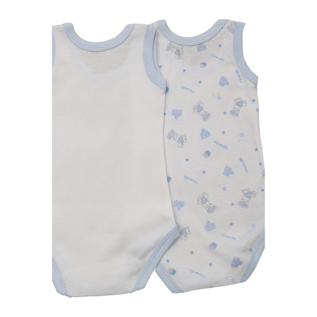 Body neonato a giromanica bipack celeste Nazareno Gabrielli NG-203 - foto 6