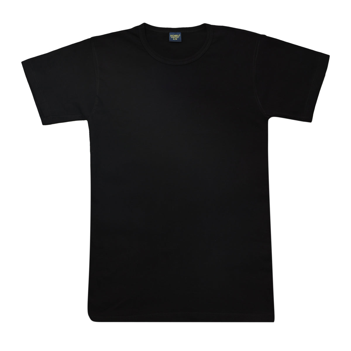 Maglia intima uomo mezza manica girocollo nera Richbell RH-13 - foto 1