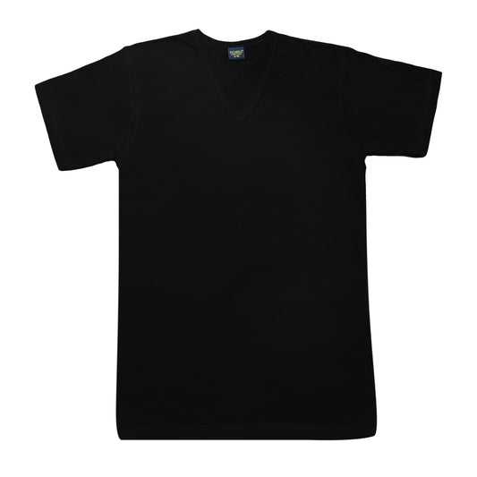 Maglia intima uomo scollo a V nera Richbell RH-14 - foto 1