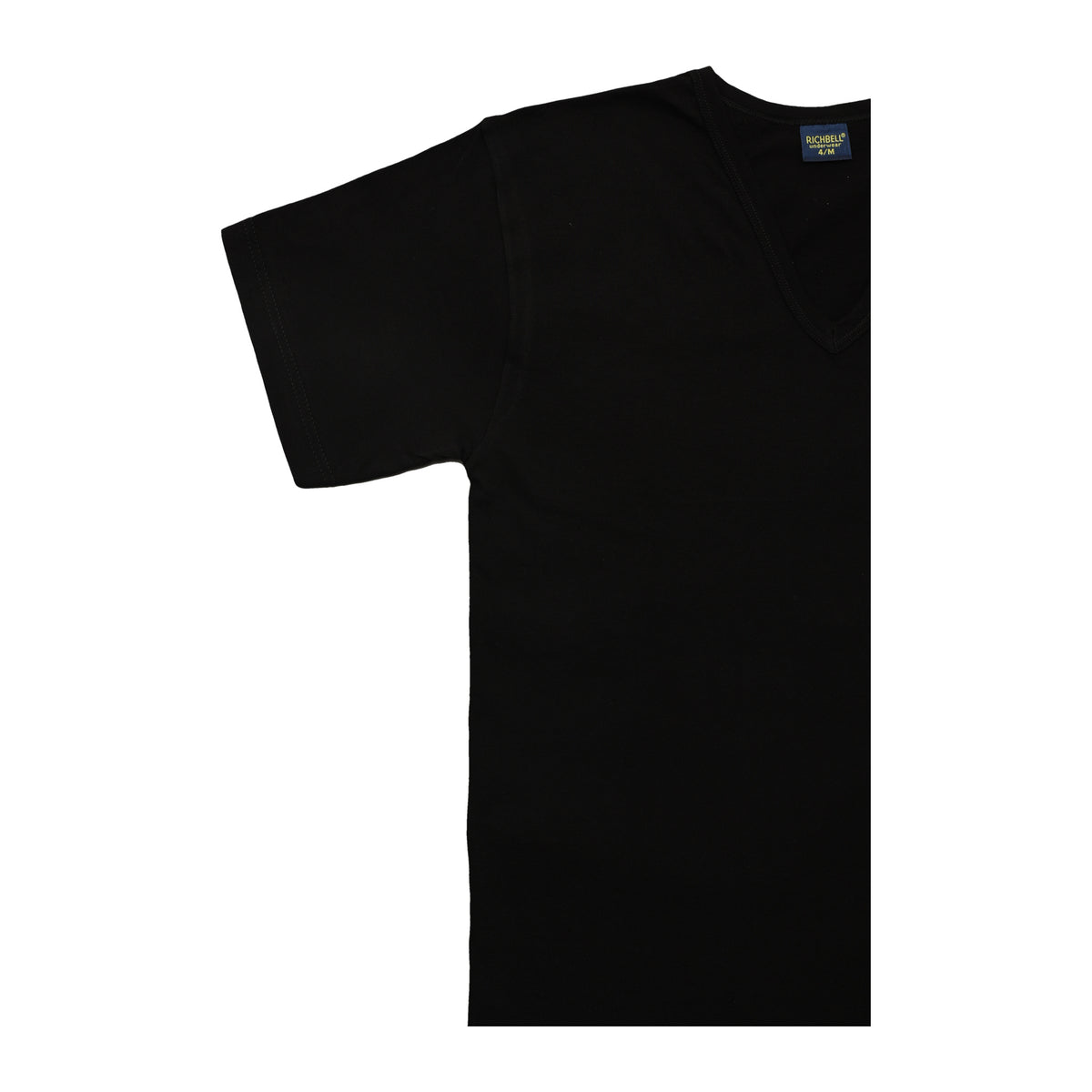 Maglia intima uomo scollo a V nera Richbell RH-14 - foto 2