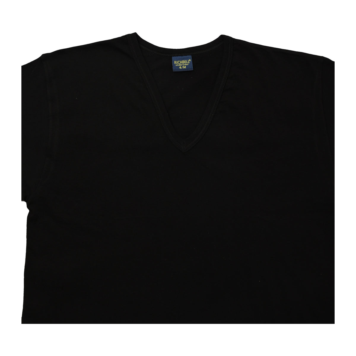 Maglia intima uomo scollo a V nera Richbell RH-14 - foto 3