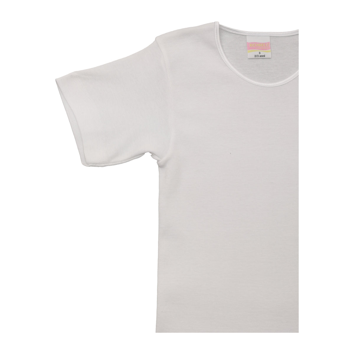 Maglia intima bambina mezza manica bianca Richbell RH-619 - foto 3