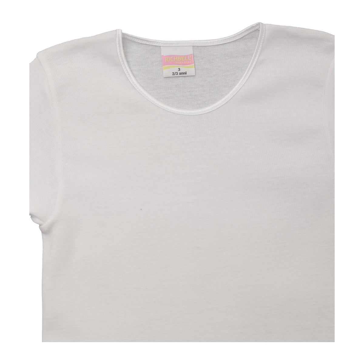 Maglia intima bambina mezza manica bianca Richbell RH-619 - foto 4