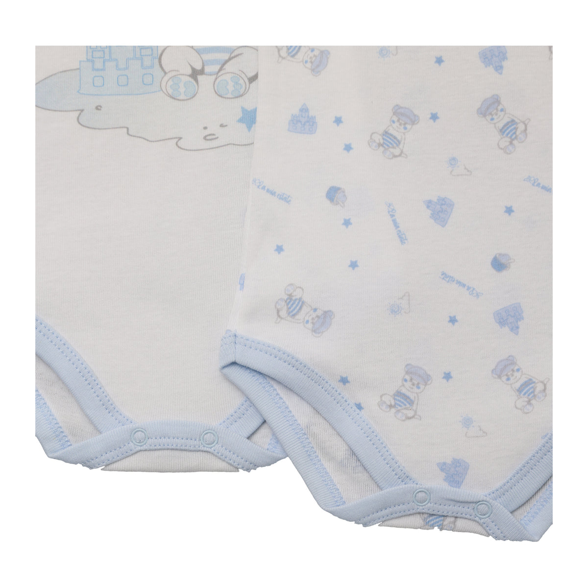 Body neonato a giromanica bipack celeste Nazareno Gabrielli NG-203 - foto 4