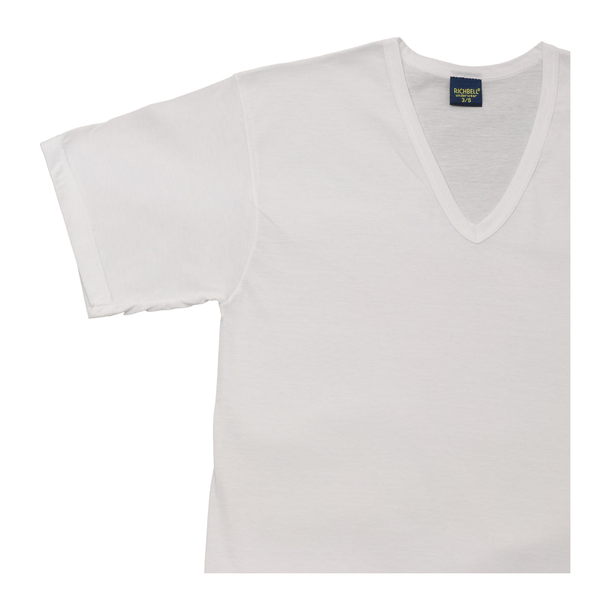 Maglia intima uomo scollo a V bianca Richbell RH-12 - foto 3